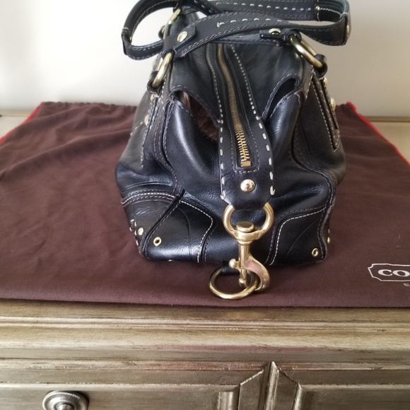 Coach Andrea Leather Satchel - Picture 2 of 4